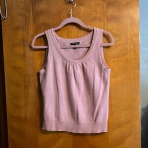 Anne Klein Soft Blush Pink Cashmere Tank Top